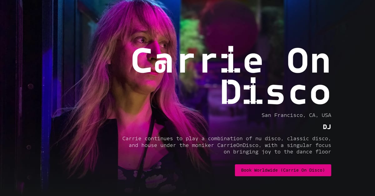 Carrie On Disco EPK