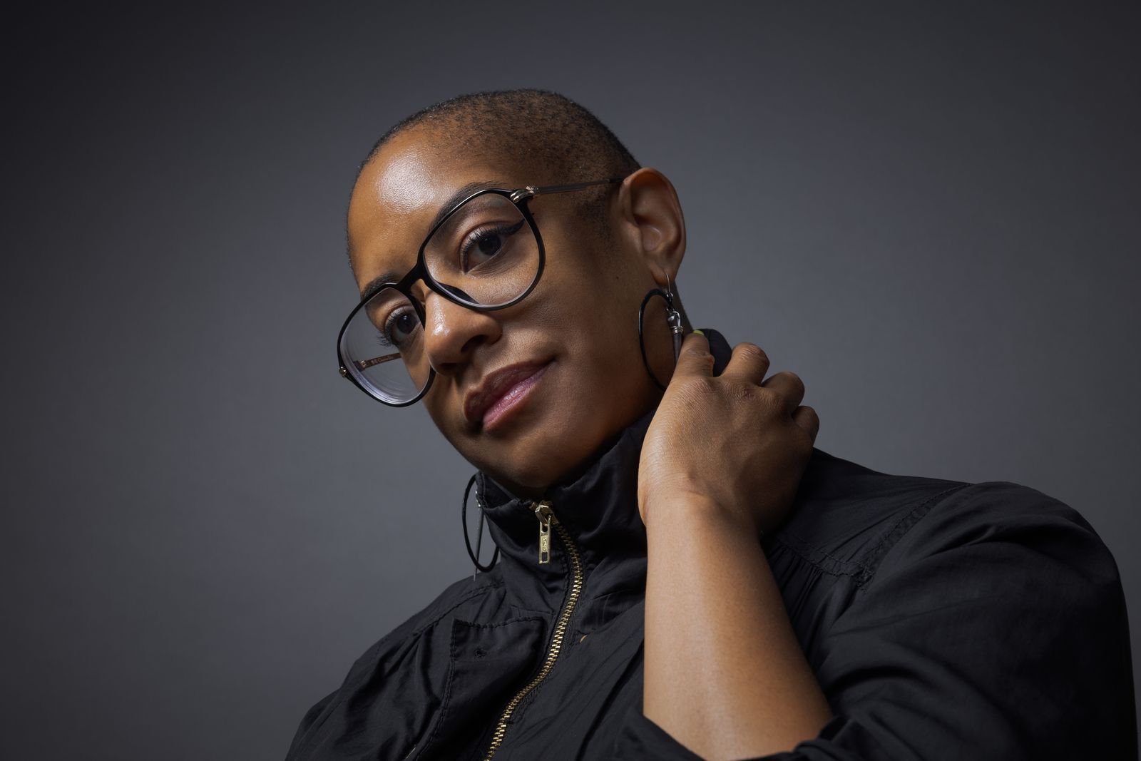 Sharlese in a black jacket